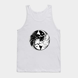 Pirate Fish Yin Yang Symbol Tank Top